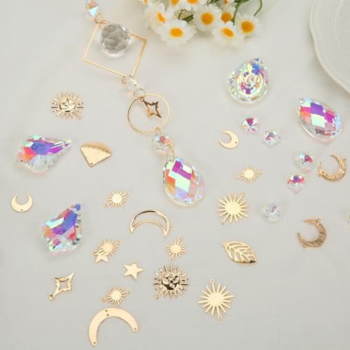 DIY Suncatchers, 400pcs Sun Catchers Supplies Kit Art and Crafts for Adults - Image 4