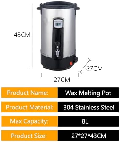 Electric Candle Making Melting Pot, Non-Stick Candle Melter, Soy Wax and Beeswax Candles, DIY Candle Making Complete Kit, for Adult and Beginners,8L - Image 6