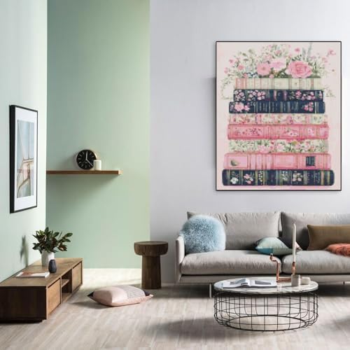 MYBISYMQQ Stamped Cross Stitch Kits - Flower Embroidery Starter Kit for Adult Beginners,Book Cross Stitch Kits Embroidery Kit Arts and Crafts for Beginners 15.7 x 11.8 Inches - Image 4