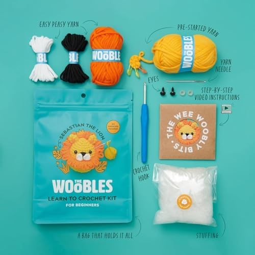 The Woobles Crochet Kit for Beginners (Sebastian the Lion) - Image 3