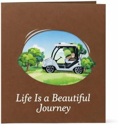 iGifts And Cards Golf Cart Beautiful Journey Retirement 3D Pop-Up Card 6x8 - Image 7
