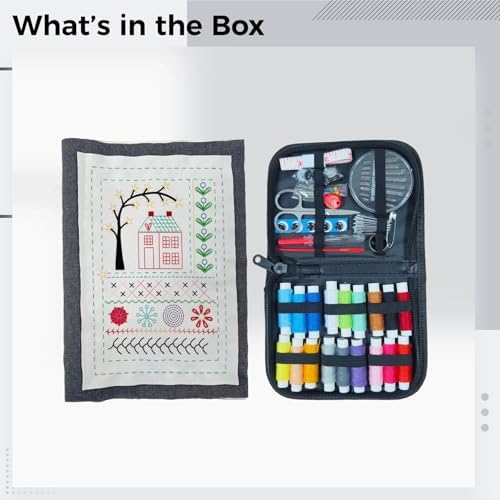 Chewtoyo Stitching Book Kit, Linen Fabric, English Instructions, Adults - Image 4