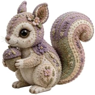 Woodland Friends DIY Felt Patchwork Kit, Pastoral Wild Creatures Handicraft Activity, Textile Hobby, DIY Fabric Animal, Unique Roseate Doll Ornament - Image 5
