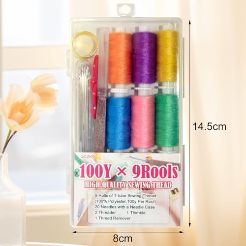 QCZKB Sewing kit, 40 pcs Sewing Accessories, Friendly for Beginner and Professional for Worker, Suitable for Travel, Home and DIY Gift - Image 2