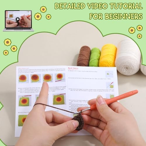 Pnytty Crochet Bag Kit, Crochet Kit for Beginners with Crocheting Tools - Image 3