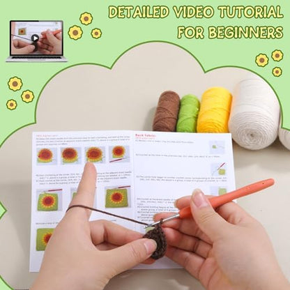 Pnytty Crochet Bag Kit, Crochet Kit for Beginners with Crocheting Tools - Image 3