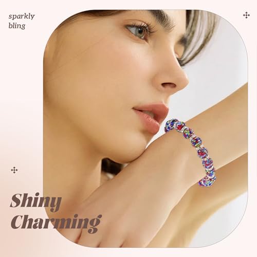 200pcs 10mm Rhinestone Beads for Jewelry Making, Black Mixed Shiny Round Disco Ball Beads Bulk, Sparkle Crystal Clay Christmas for Bracelet Baseball Necklace Earring Crafting and DIY - Image 3