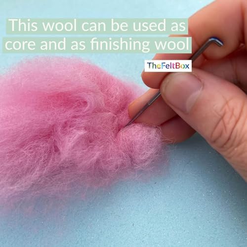 The Felt Box Needle Felting Wool Short Fiber Carded Batts Shade Pack 100 Grams 3.5 Oz -Bright - Image 6