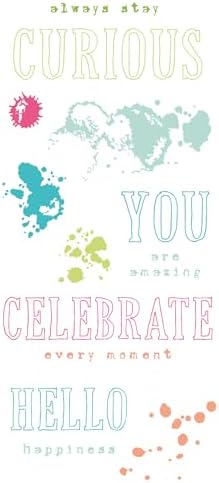 Sizzix Clear Stamps - Hello You Sentiments by 49 and Market by Sizzix
