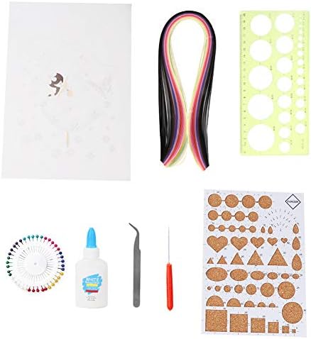 Aurikall Paper Quilling Kit for Beginners — DIY Handcraft Dancing Girl Patterns Set with Tools and Colorful Paper Strips for Kids, Adults, and Hobbyists by Unknown