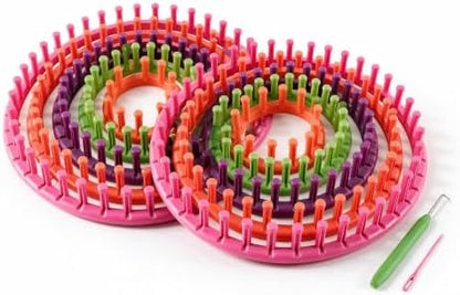 novelinks Round Knitting Looms Kit, Set of 10 Plastic Looms Knitting by novelinks