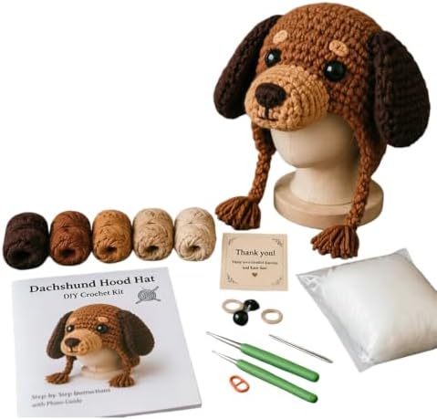 Fantasy Hood Hat DIY Crochet Kit Series for Beginners (Dog) - Image 7
