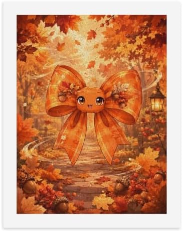 Bozfoxa Paint by Numbers Kit for Adults Beginner Orange Autumn Bow by Unknown