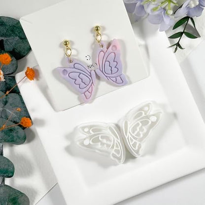 Xaekicr Butterfly Wings Polymer Clay Cutters – Clay Cutters for Earrings Making, Polymer Clay Molds for Jewelry DIY, Clay Tools for Handmade Crafts - Image 4