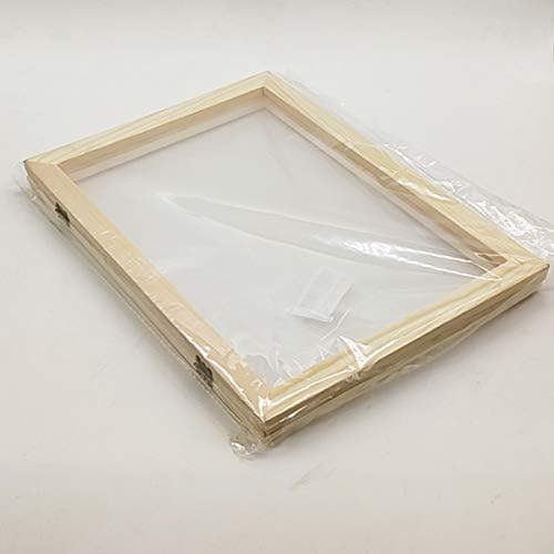 Worown A5 Paper Making Screens, Natural Wooden PaperMaking Mould & Deckle, Paper Making Frames for DIY Craft and Dried Flower Handcraft (7.5 x 10 Inch) - Image 5