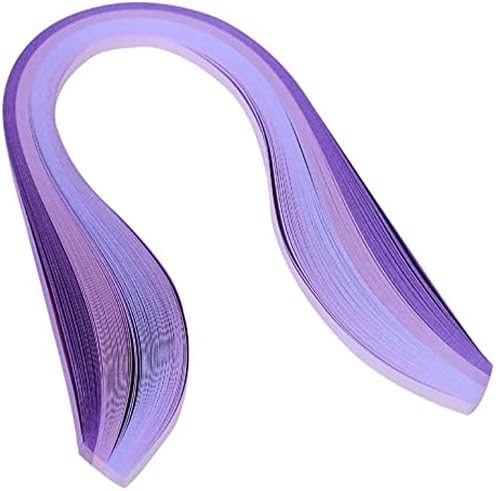 ODETOJOY Purple Quilling Paper Gradient Quilling Strips 5MM Crafts Paper Filigrana Color Ramps Chromatic Crescendo 120pcs Length 21inch - Image 3