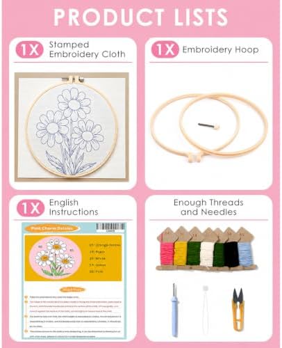 Punch Needle Kit for Beginners Adults-Flower Daisy,with Video Tutorial - Image 4