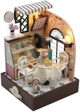 Miniature Wizardi Roombox- Dessert Cafe Tiny Home kit. DIY Kits for Adults. by Wizardi