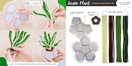 WeVeel Cozy Craftworks Chenille Stem Craft Kit (Plants) - Image 6