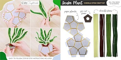 WeVeel Cozy Craftworks Chenille Stem Craft Kit (Plants) - Image 6
