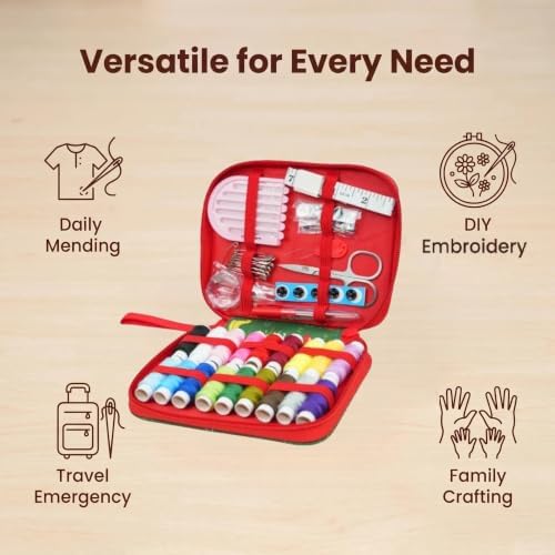 Embroidery Sewing Kit with Stitch Book,76Pcs Supplies for Adult Beginners - Image 6