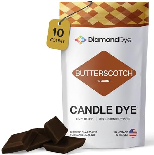 Butterscotch Candle Dye Chips, Soy & Paraffin Candle Making, 10 Pack by Reddig-globyDiamondDye