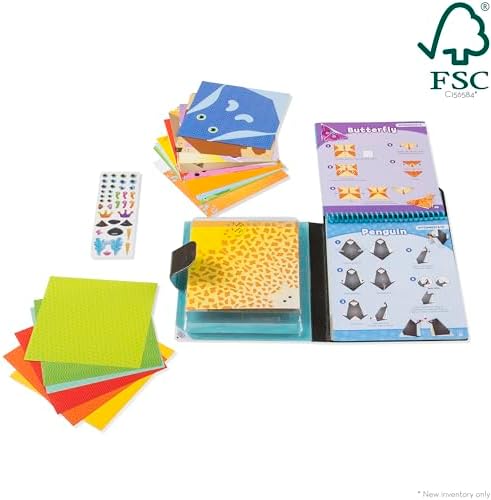 Melissa & Doug On The Go Origami Animals Craft Activity Set - 38 Stickers, 40 Origami Papers - Image 6