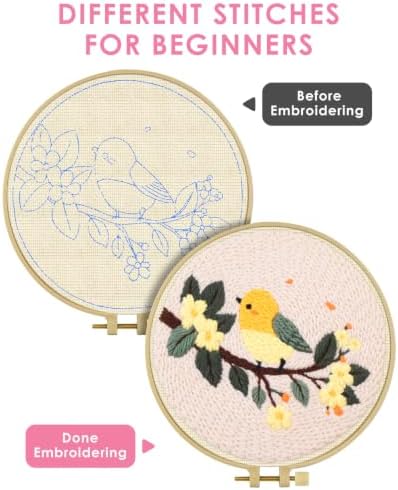 TINDTOP Punch Needle Kits, DIY Punch Embroidery Kits - Image 3