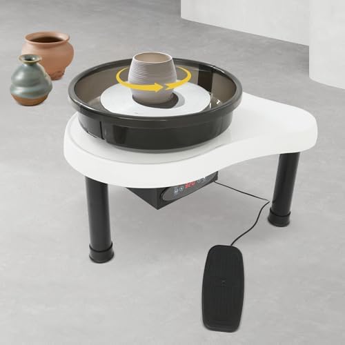 12.6in/32cm Pottery Wheel for Adult Electric Pottery Set with Foot Pedal - Image 3