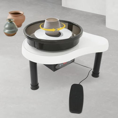 12.6in/32cm Pottery Wheel for Adult Electric Pottery Set with Foot Pedal - Image 3