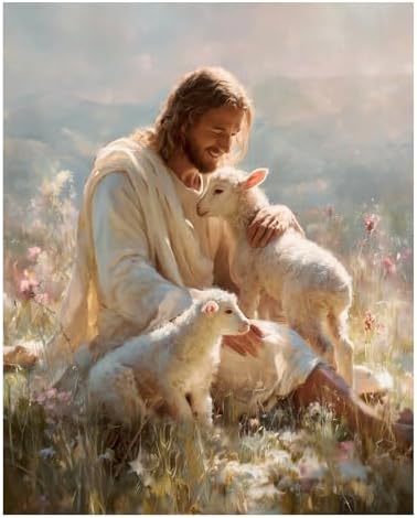 AUKELHJ Paint by Numbers Kit for Adults Beginner, Jesus, 16X20 Inch by Unknown