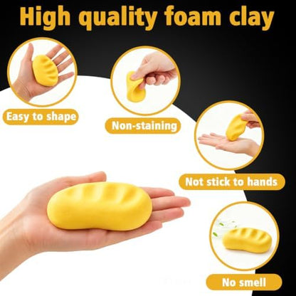 MEARCOOH Modeling air Dry Foam Clay Yellow Cosplay Magic Clay 500g (17.6oz) - Image 4