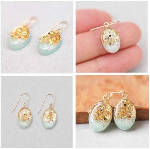 3 PCS Resin Jewelry Mold Kit with Hole Earring Silicone Mould Waterdrop Oval Pendant Molds Stars Moon Clouds Necklace Moulds for DIY Pendant Earrings Necklace Keychains Jewelry Making (3 Styles) - Image 7