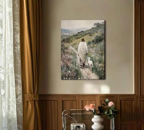 Christianity Paint by Numbers Kit for Adults Framed Canvas, Frameworkless - Image 4