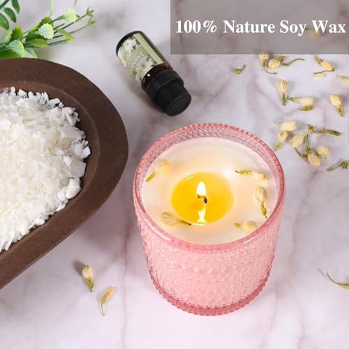 DARJEN Candle Making Kit for Beginners, 2 Jars Soy Wax Scented DIY Set - Image 4