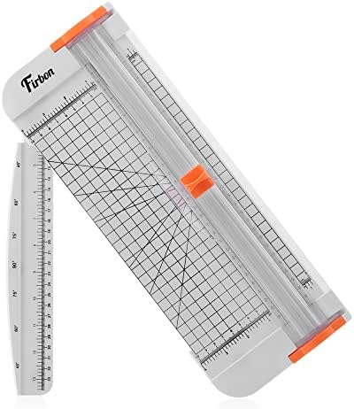 Firbon A4 Paper Cutter, 12 Inch Paper Trimmer with Extened Ruler, White by Firbon