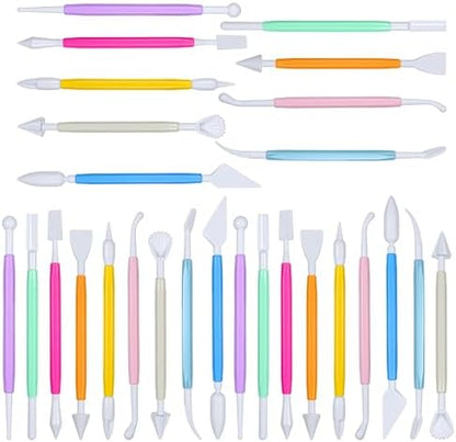 cobee 3 Set Air Dry Clay Tools, Fondant Sculpting Tool Set, Polymer Clay Tools for Modeling Decorating Tool, Clays Sculpting Sets for Cookie Cake Decorating, Sugarcraft Sculpture Pottery by Unknown