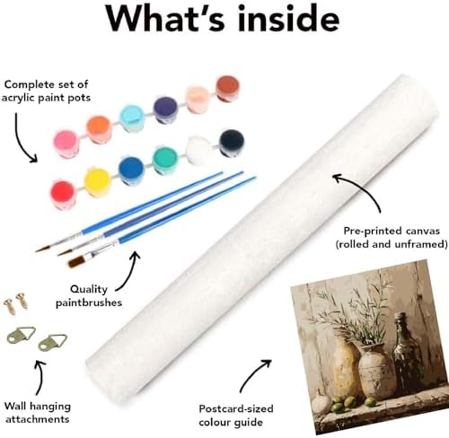 Mrnsiet Paint by Number for Adults Beginners, Easy Bottles Paint by Numbers Kits on Canvas, Retro Oil Painting Kits Adults' Paint-by-Number Kits for Home Wall Decor 16x16 Inch - Image 6