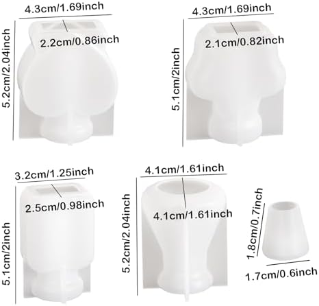 4 PCS Shaker Bottle Resin Molds Bottle Resin Quicksand Molds Silicone Bottle Silicone Molds for DIY Keychain Pendant - Image 6