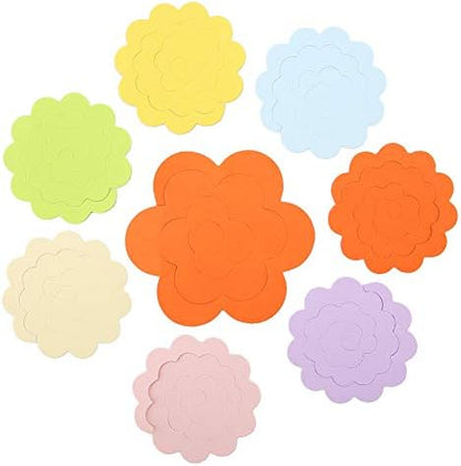 Culnflun 20PCS Flower Design Paper Quilling Kit with Quilling Strips, Colorful Quilling Paper for DIY Rosette Flower Crafts, Paper Quilling Supplies for Adults Beginners - Image 4