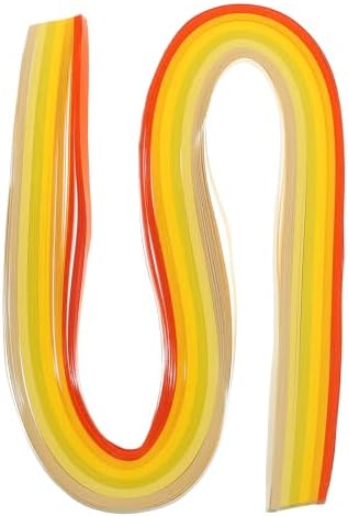 PATIKIL 120pcs Quilling Strips Paper 3/16"(5mm) 21" Origami Paper Quilling Strip for Art DIY Hand Craft Christmas, Yellow by PATIKIL