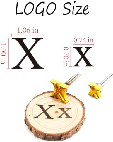 1" Brass Letter X Branding Iron, Upper & Lower Case for Wood, Hats, Steak - Image 2