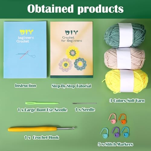 XANGNIER Learn to Crochet Beginners Kit for Adults and Kids - Image 6