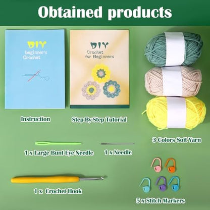 XANGNIER Learn to Crochet Beginners Kit for Adults and Kids - Image 6