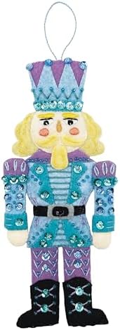 MerryStockings Felt Christmas Ornament Kit, Nutcracker Series from DIY Crafts, Sequins, Beads, Embellishments, Floss and Full Color Step by Step Instructions. by MerryStockings