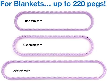 Authentic Knitting Board Adjustable Multi-Knit Loom, snap in parts, small and large gauge - Image 3