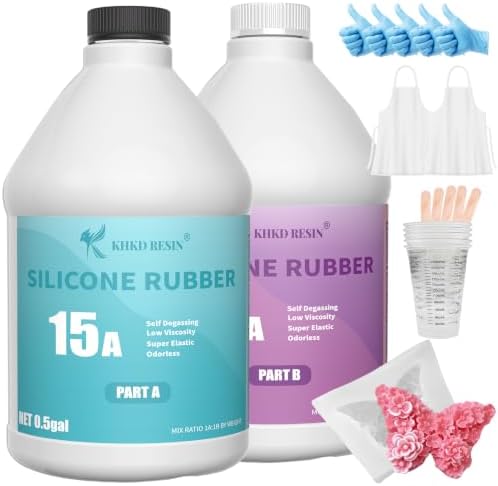 15A Silicone Mold Making Kit 1 Gallon, Platinum Cure 4H Cure by KHKDRESIN