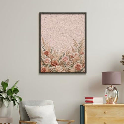 Bozfoxa Paint by Numbers Kit for Adults Beginner Blush Rose Meadow - Image 4