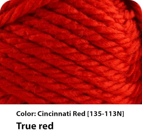 Lion Brand Yarn, Hometown Yarn, Cincinnati Red, 1 Pack - Image 2