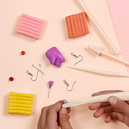 Incraftables Polymer Clay Kit – 24-Color Non-Toxic Oven-Bake Clay Set with Tools, Cutters, Molds, Jump Rings & Keychain Rings for Jewelry, Miniatures & Sculpting - Image 6